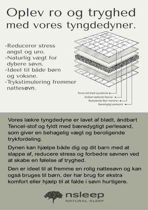 Tyngdedyne baby 2 kg - 70 x 100 cm